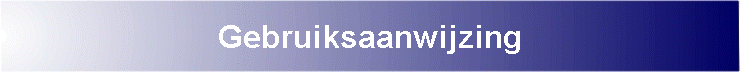 Gebruiksaanwijzing