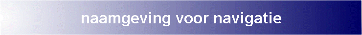 naamgeving voor navigatie