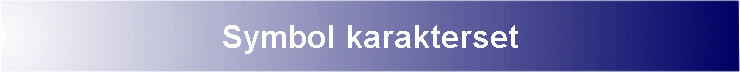 Symbol karakterset
