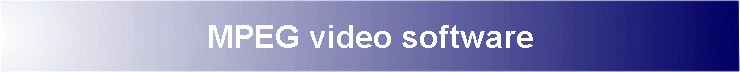 MPEG video software